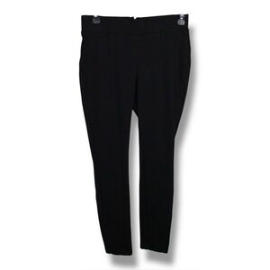 Small Black Leggings Wide Waistband Pants Stretch Time And Tru Classic Opaque